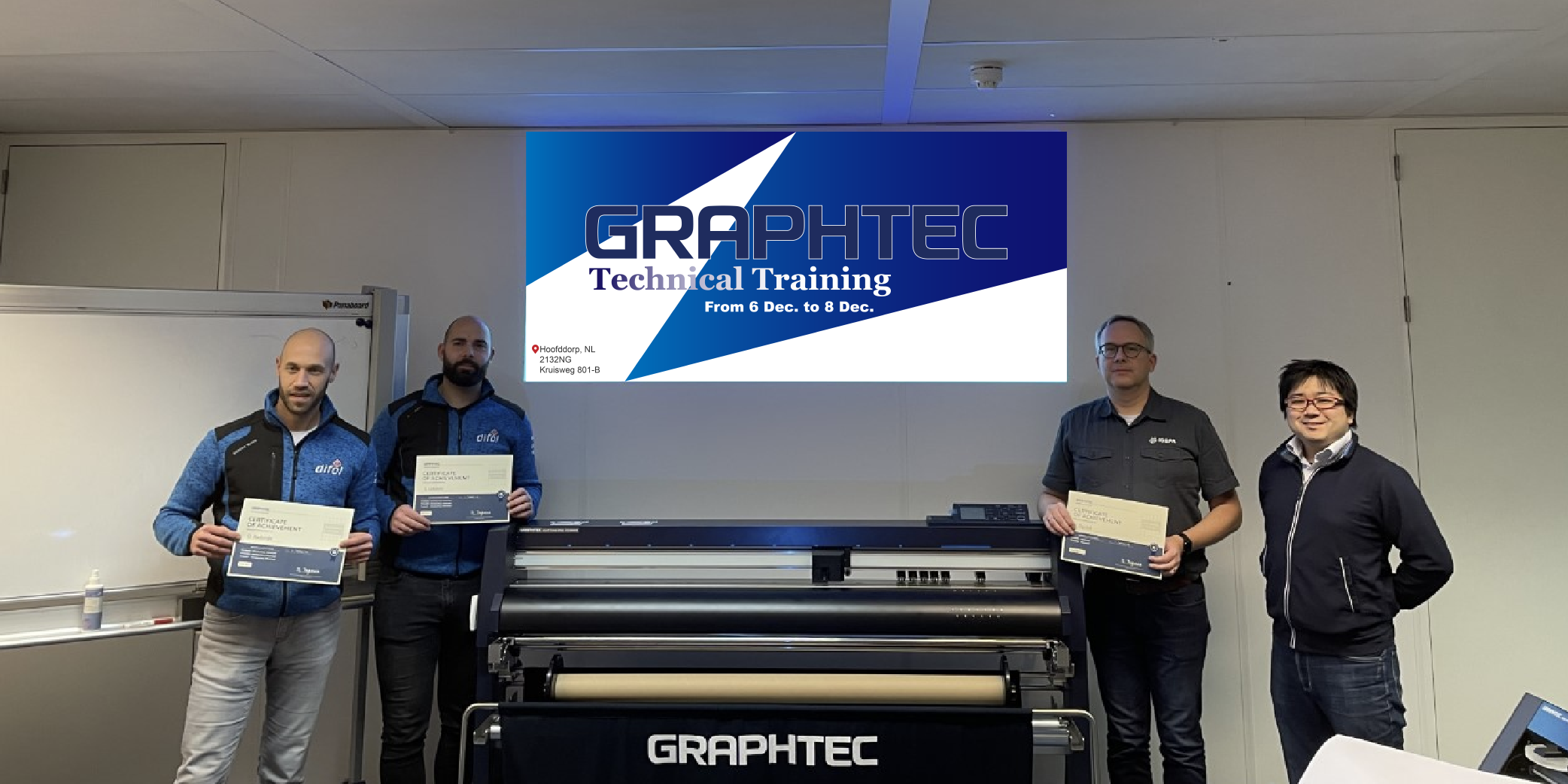 Round 2 - Technical Training in Graphtec Europe Office 